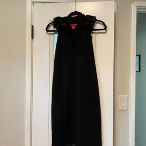 Ruffle collared mini dress